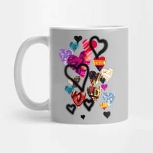 Graffiti Hearts Mug